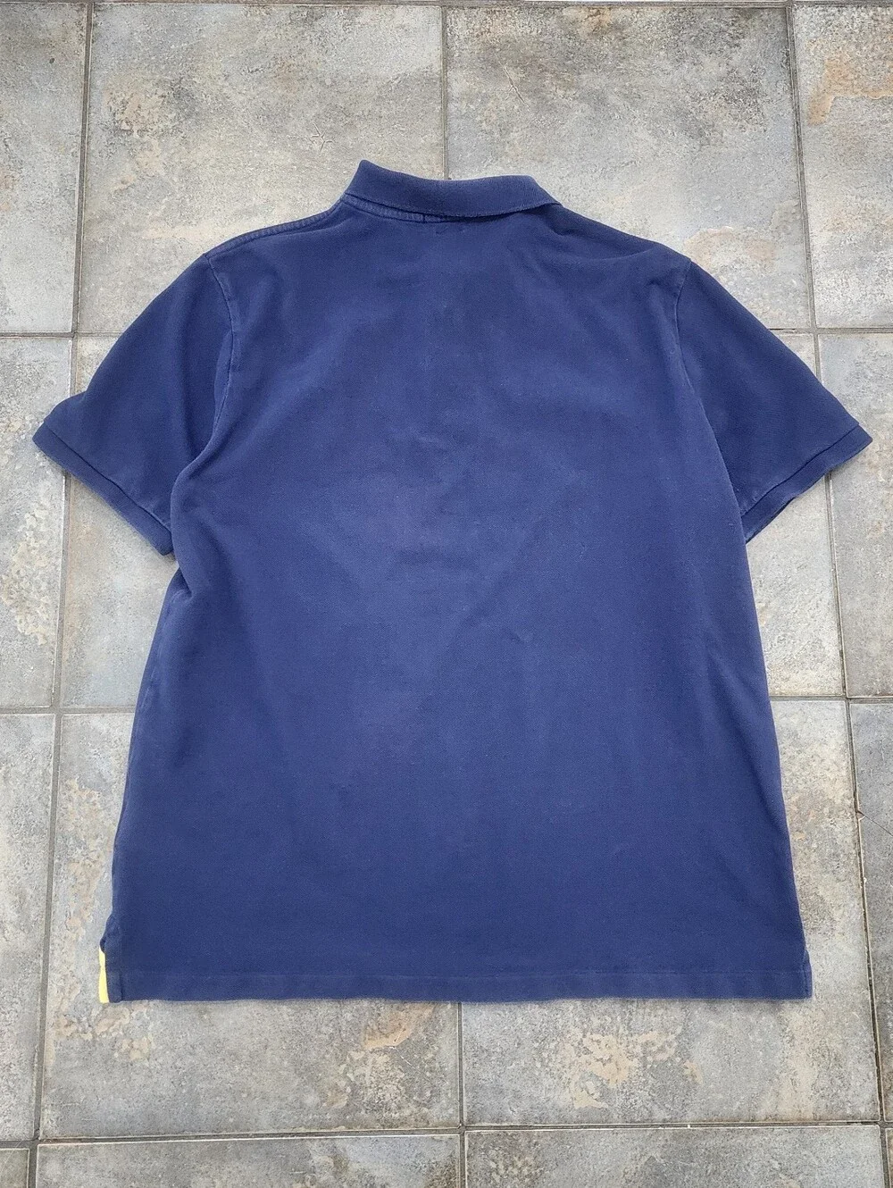 Polo Ralph Lauren Men's Large Y2K Classic Fit Big Pony Striped Rugby Polo Shirt